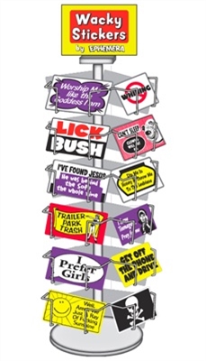 Sticker counter display free only with $500 of Stickers